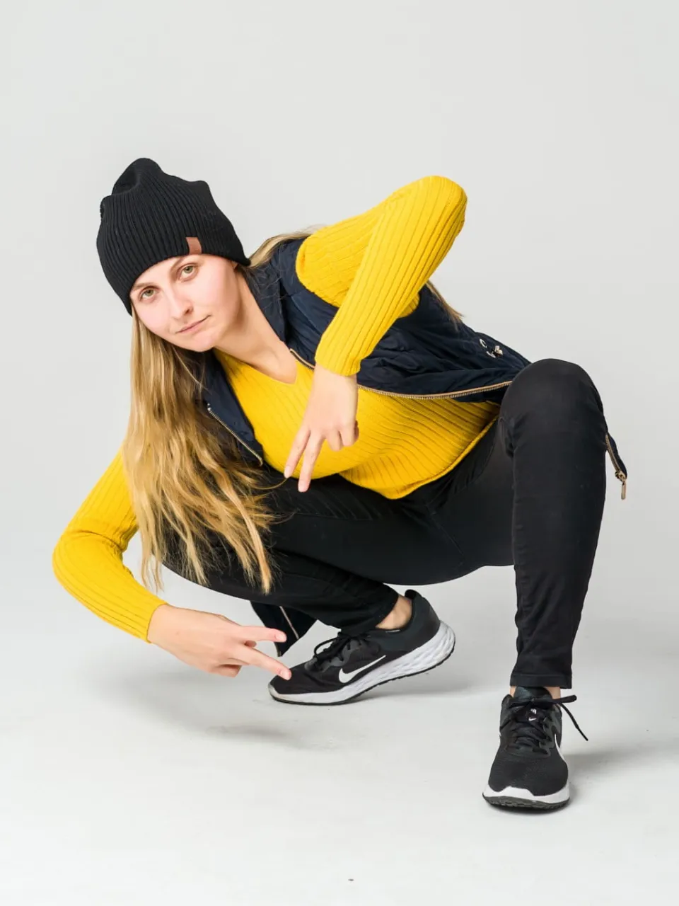 Langarmshirt 100% Merinowolle Gelb