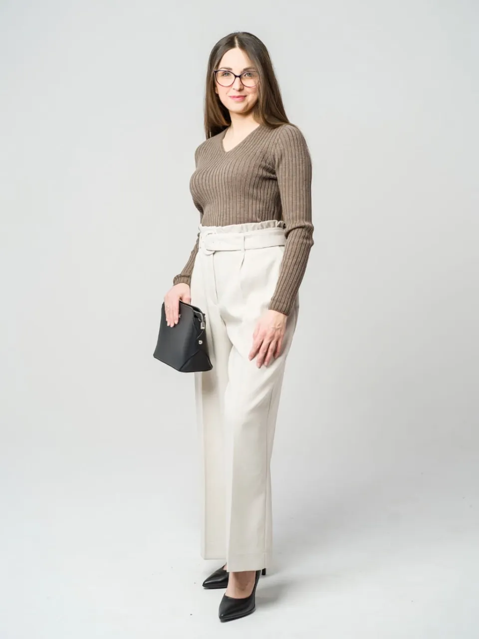 Langarmshirt 100% Merinowolle Elegant