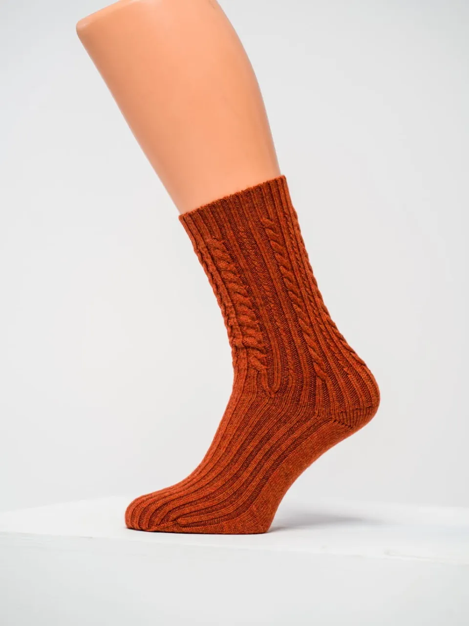 Foto Calzini da donna in lana merino con trecce 7