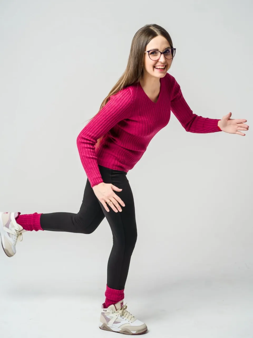 Photo of Women's Merino Wool Socks with Cable Knit