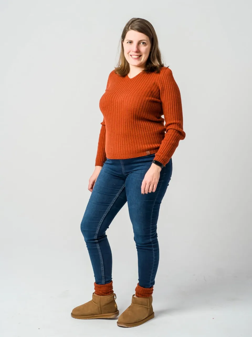 Photo of Women's Merino Wool Socks with Cable Knit