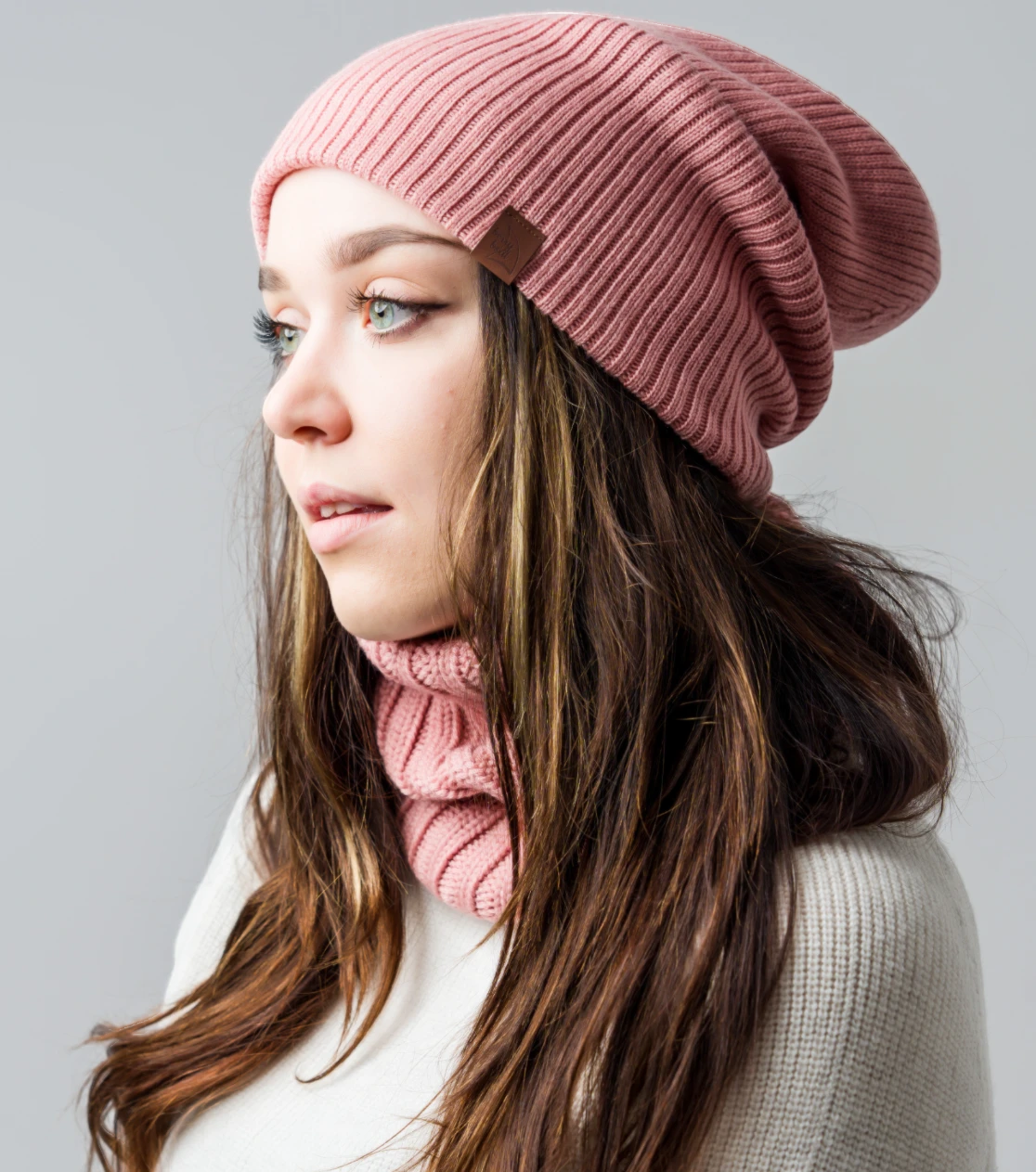 Merino Wintermütze für Herren und Damen Beanie 145 Pudrig Rosa Elegant Premium Berryboat