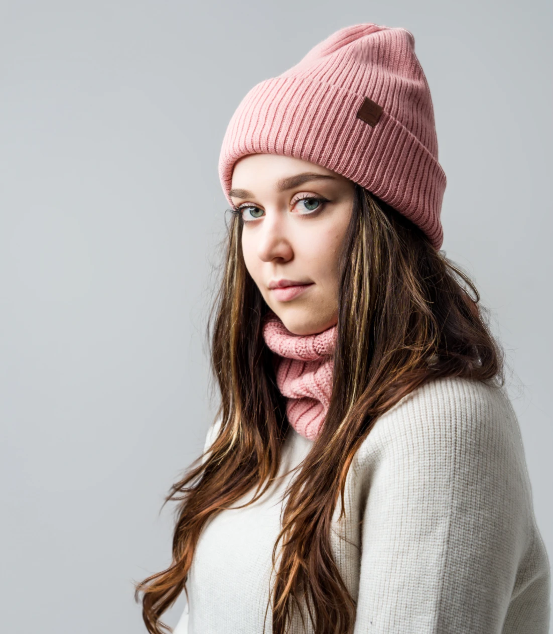 Berryboat Merino Winter Beanie for Men and Women Beanie 148 Powder Pink Elegant Premium