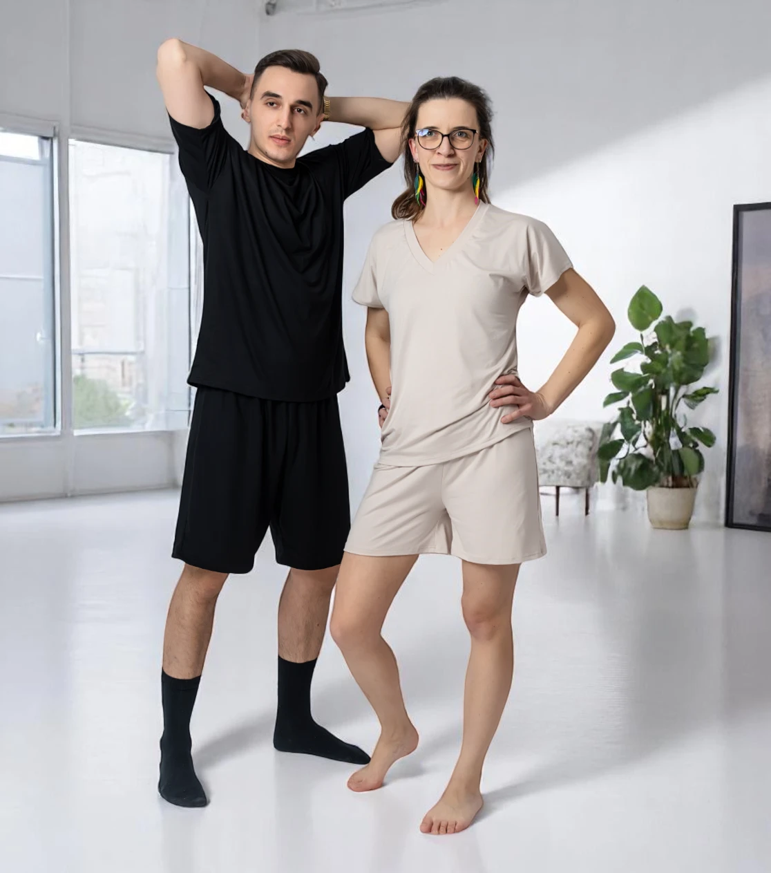 BerryBoat bequeme Bambus-Pyjamas kurz und langärmlig 10.webp