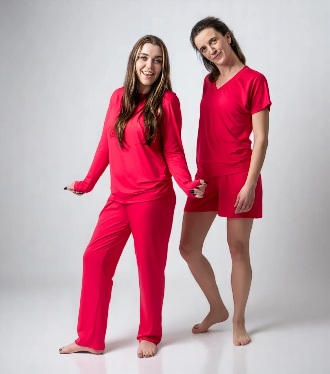 BerryBoat bequemer Bambus-Pyjama kurz und langärmelig 46.webp