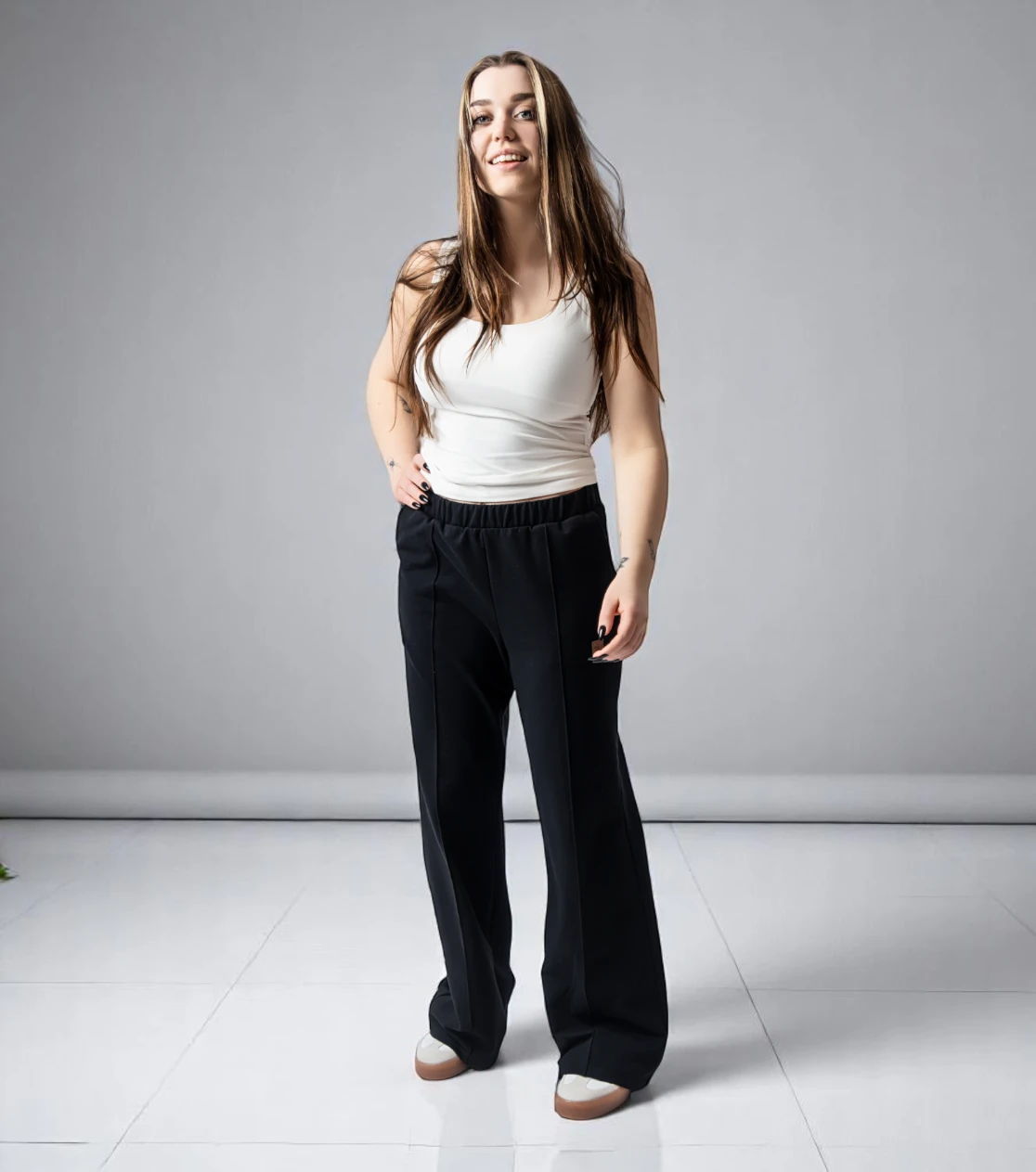 BerryBoat Relaxed Wide Sweatpants with Crease 87.webp