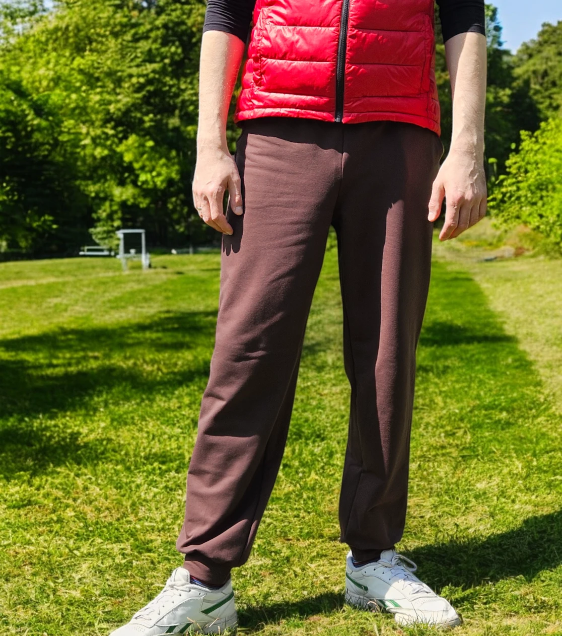 Pantaloni da ginnastica unisex quotidiani cioccolato
