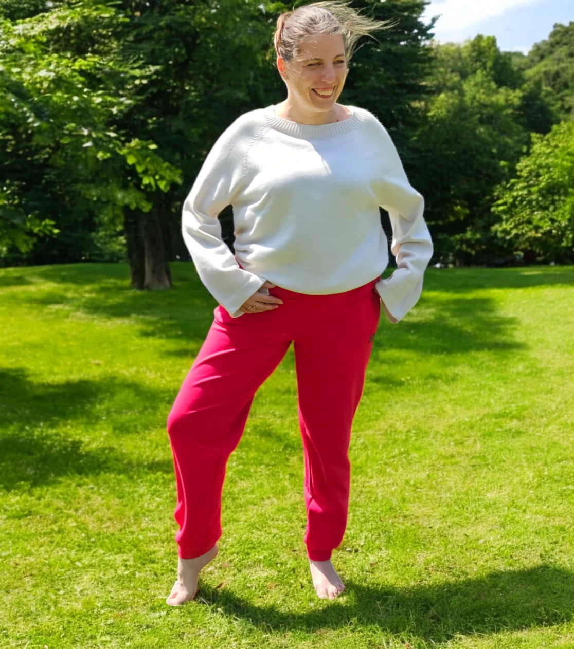 BerryBoat Pantaloni da jogging marrone cioccolato da uomo vista posteriore