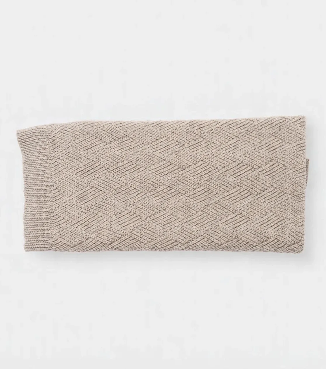 Immagine principale copertina in merino ultrafine beige per neonati
