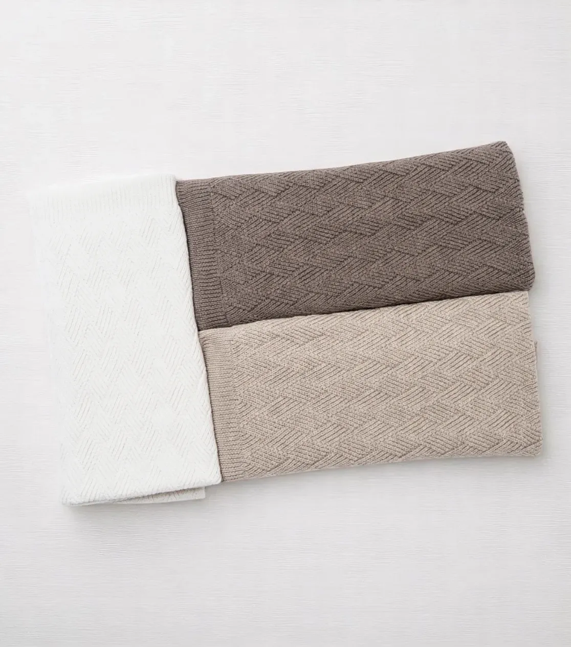 Ultrafeine Merino-Babydecke – Taupe