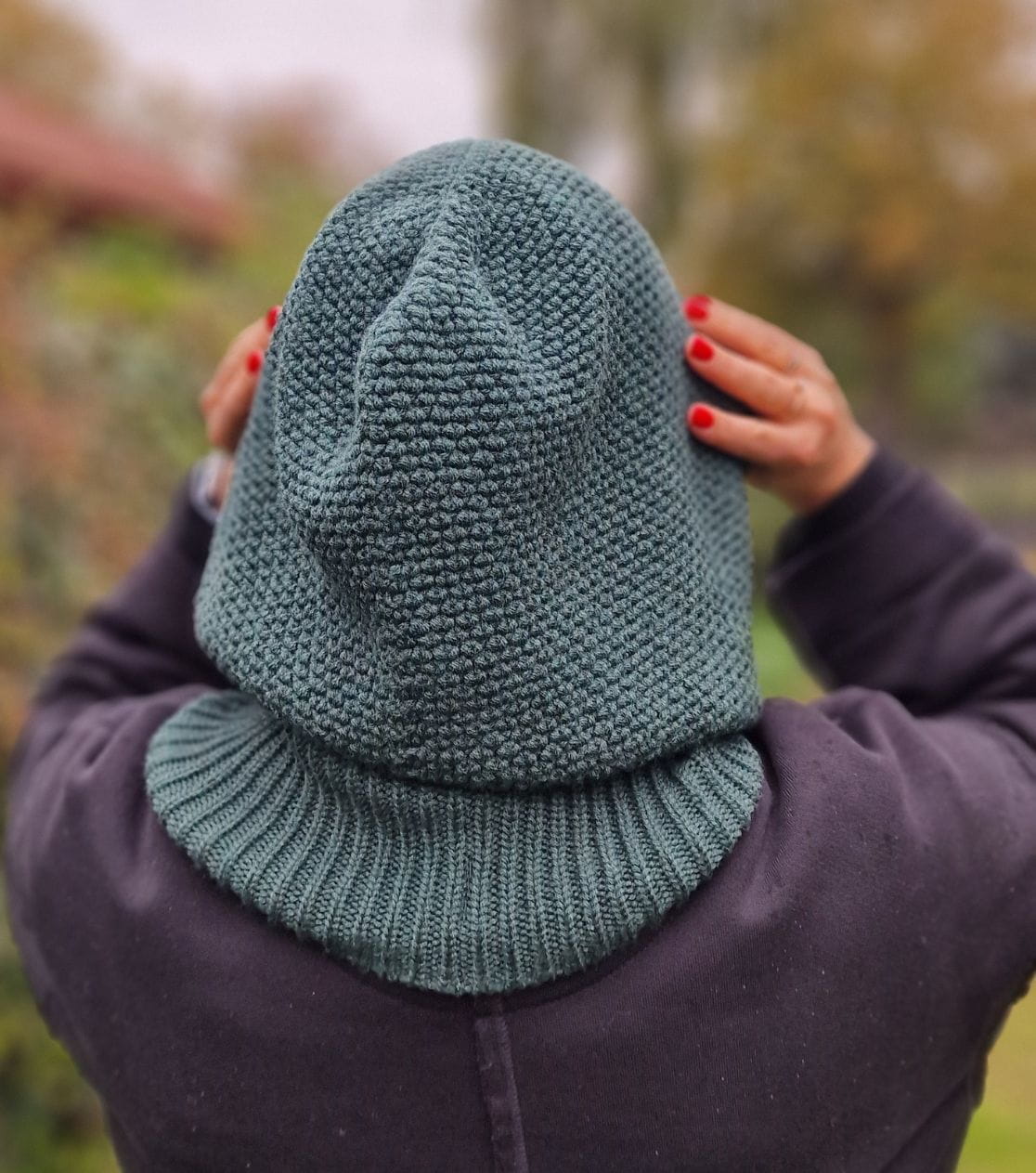 Balaklawa - Merino Sturmhaube dunkelgrün – Khaki