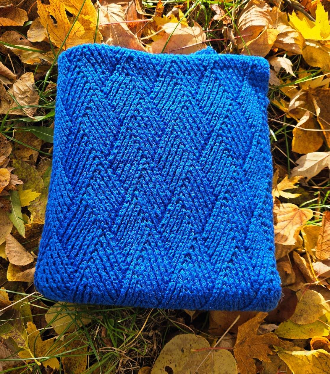 Ultrafeine Merino-Babydecke – Kobalt