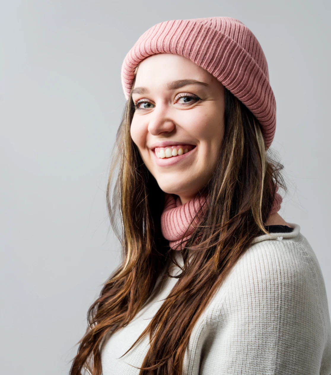 Berretto Invernale Merino Berryboat per Uomo e Donna, Beanie 155, Rosa Polveroso, Qualità Premium Elegante