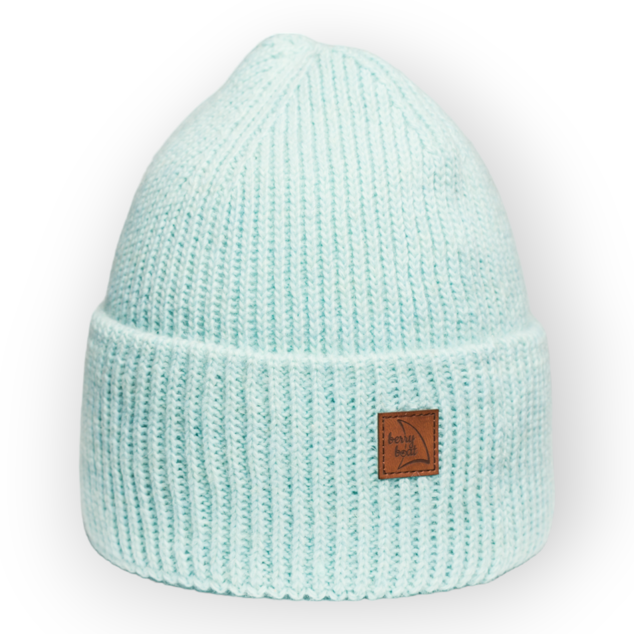 Soft Basic Alpaca and Wool Beanie Cyan Light Blue