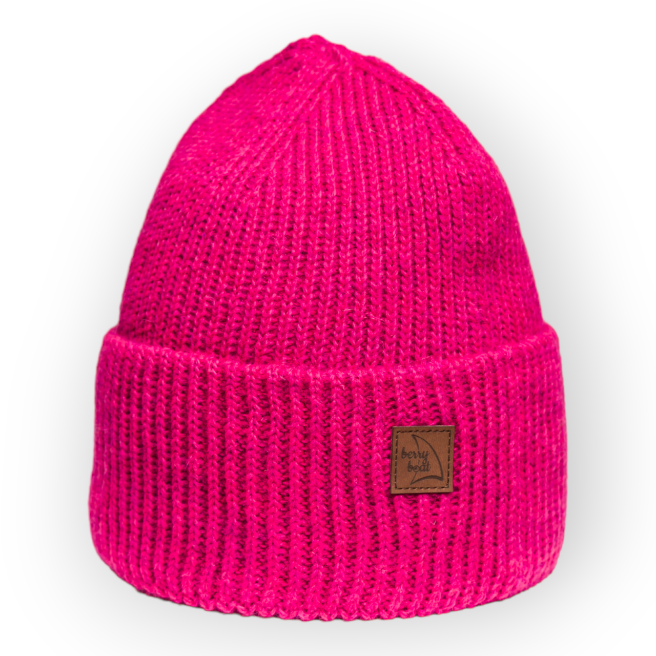 Basic Alpaca and Wool Beanie Fuchsia Amaranth