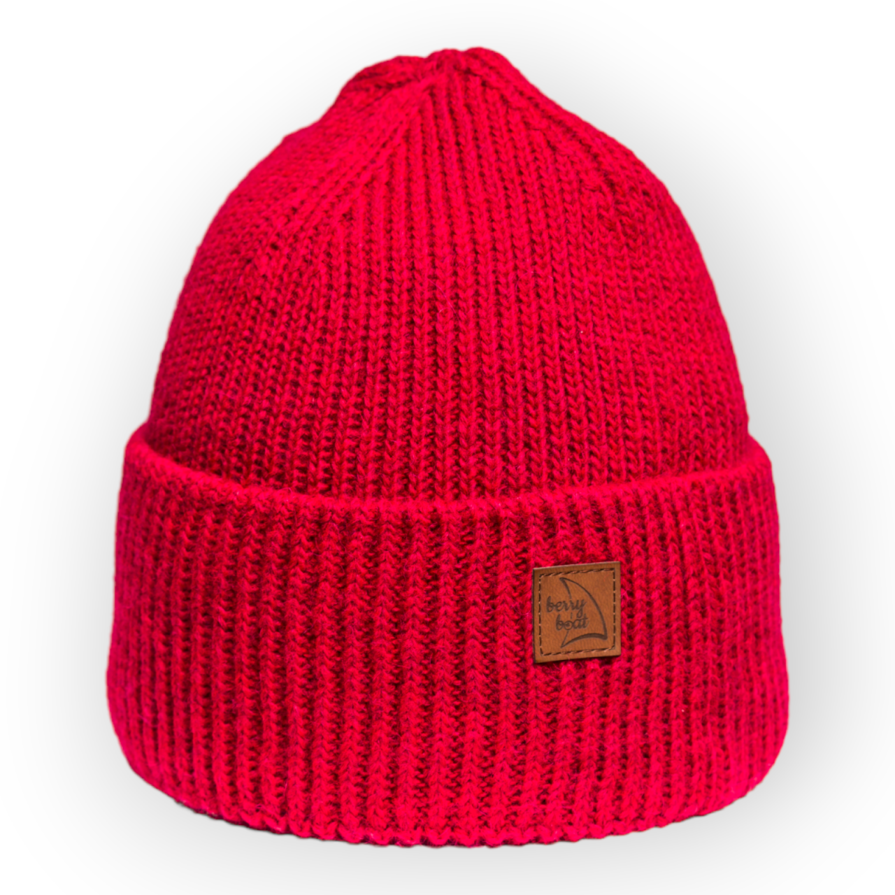 Soft Thermoregulating Basic Alpaca and Wool Beanie Red