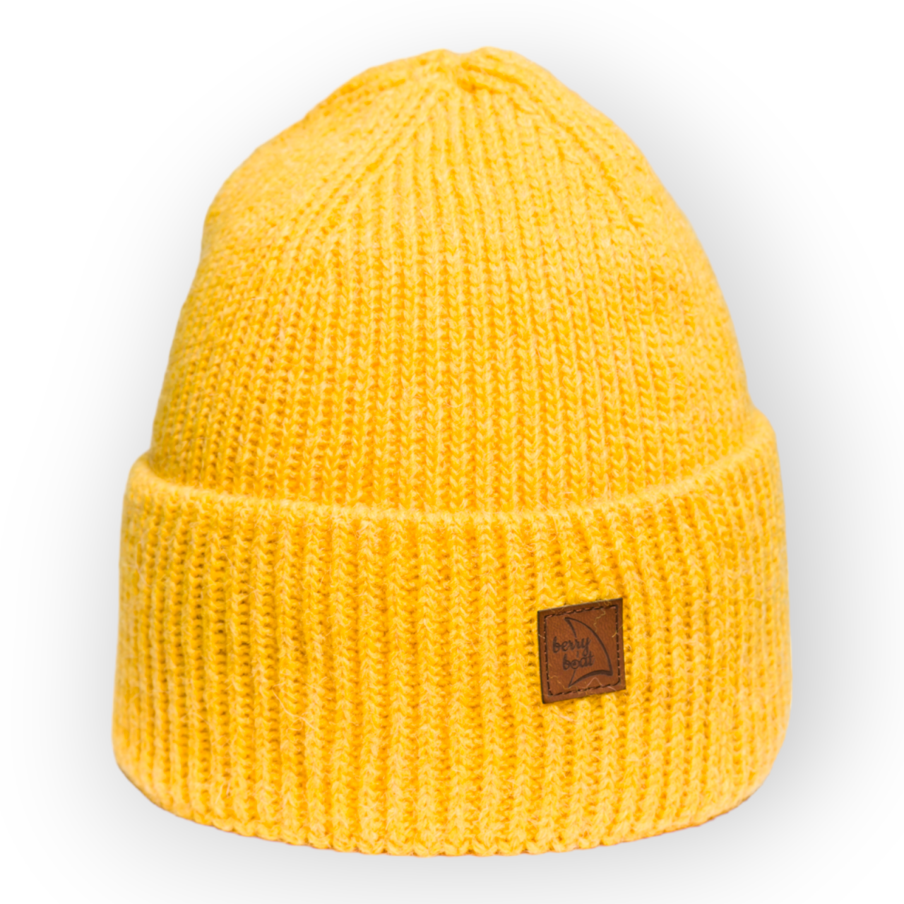 Warm Basic Alpaca and Wool Beanie Sunny Yellow