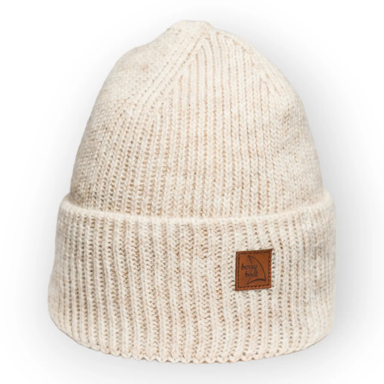 Warm and Soft Basic Alpaca and Wool Beanie Beige