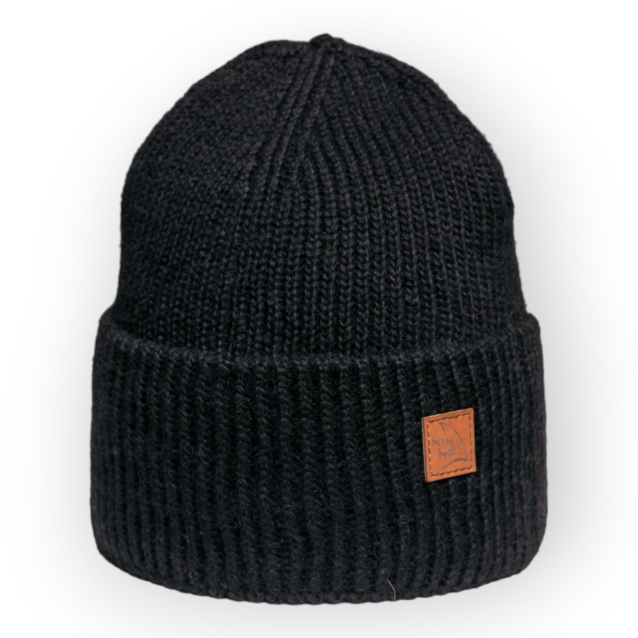 Classic Black Basic Alpaca and Wool Beanie
