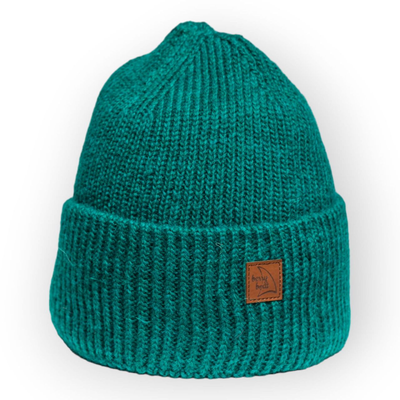 Basic Alpaca and Wool Beanie Bottle Green
