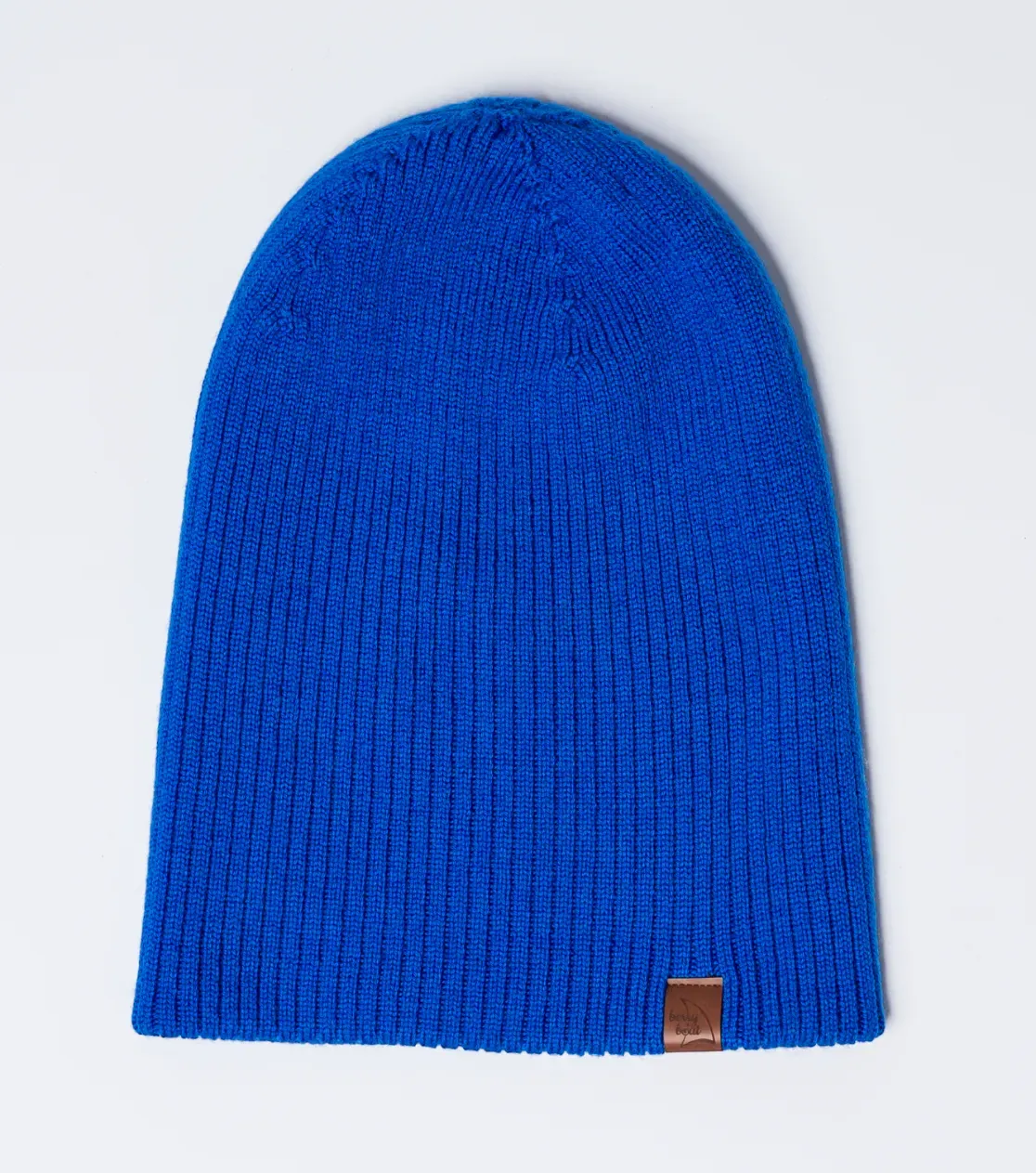 Gorro grueso de invierno de lana merino, doblado, largo, básico 3 en 1, producción polaca, Berryboat