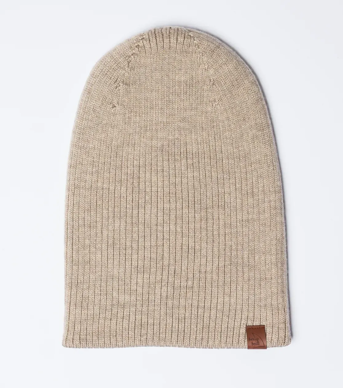 Gorro grueso de invierno de lana merino, doblado, largo, básico 3 en 1, producción polaca, Berryboat
