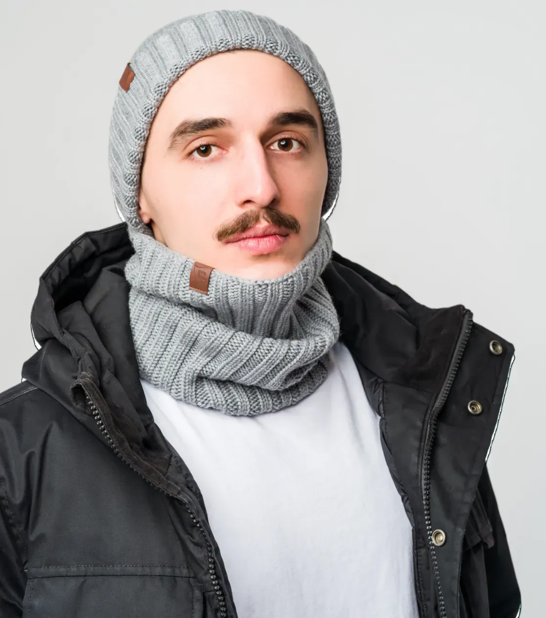 Men's Thick Winter Merino Beanie - Long with Fold 2-in-1 Wool Beanie Polish Production Berryboat