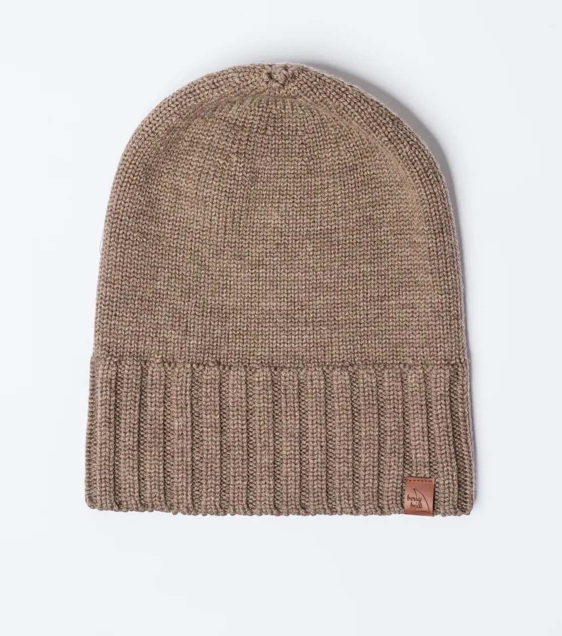 Men's Thick Winter Merino Beanie - Long with Fold 2-in-1 Wool Beanie Polish Production Berryboat