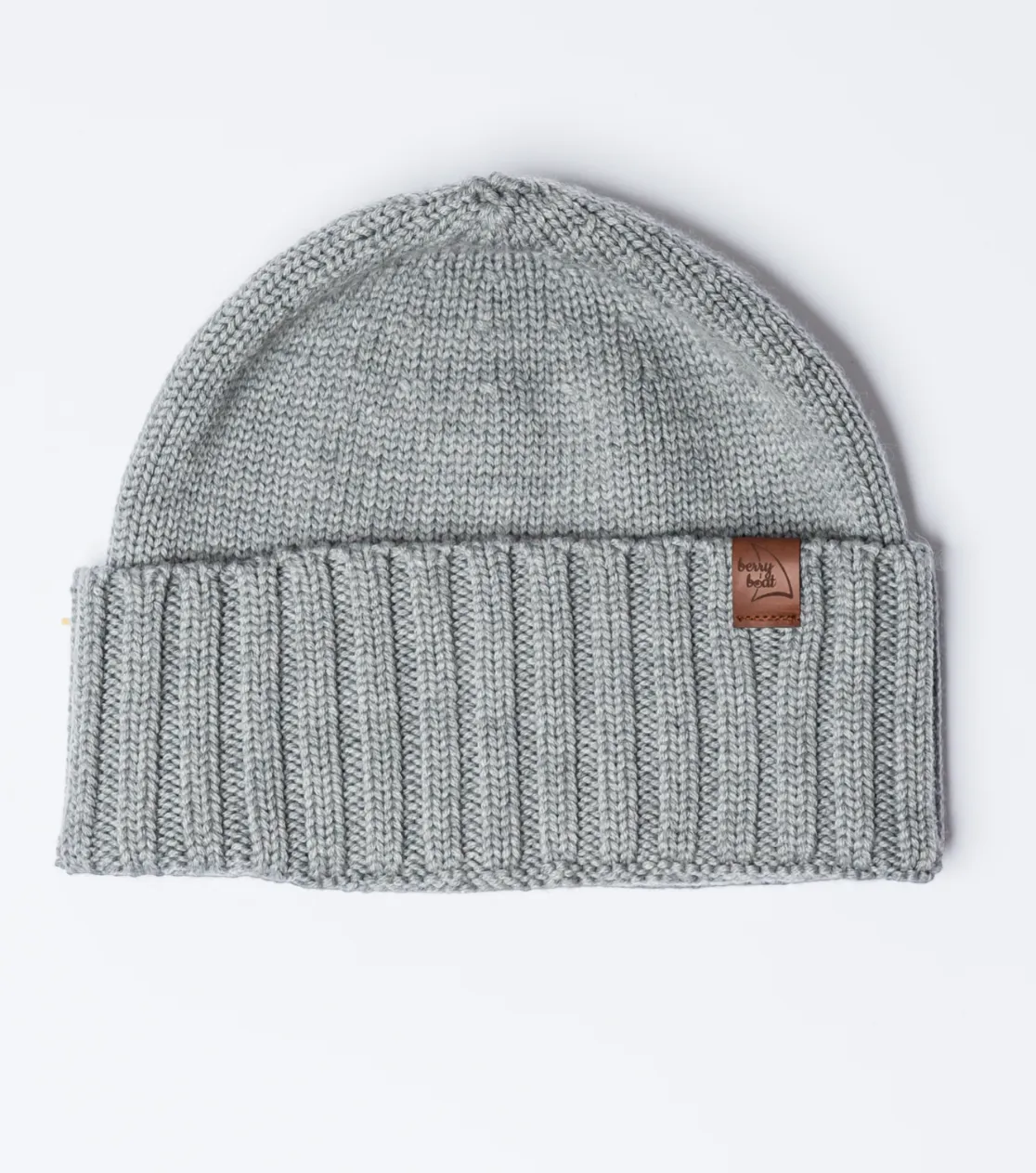 Men's Thick Winter Merino Beanie - Long with Fold 2-in-1 Wool Beanie Polish Production Berryboat