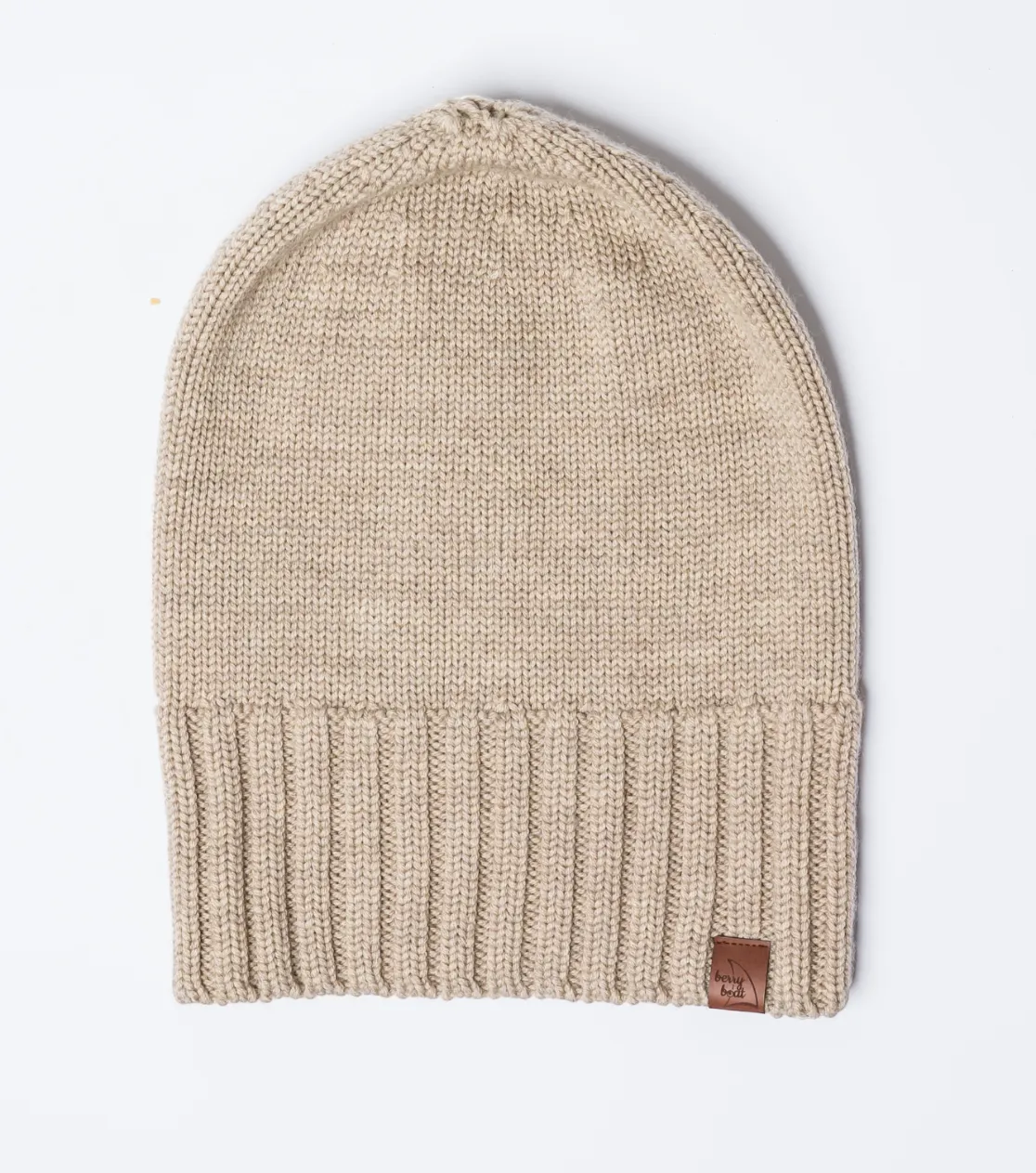 Berretto robusto invernale da uomo in merino spesso - lungo con risvolto 2 in 1, prodotto in Polonia Berryboat