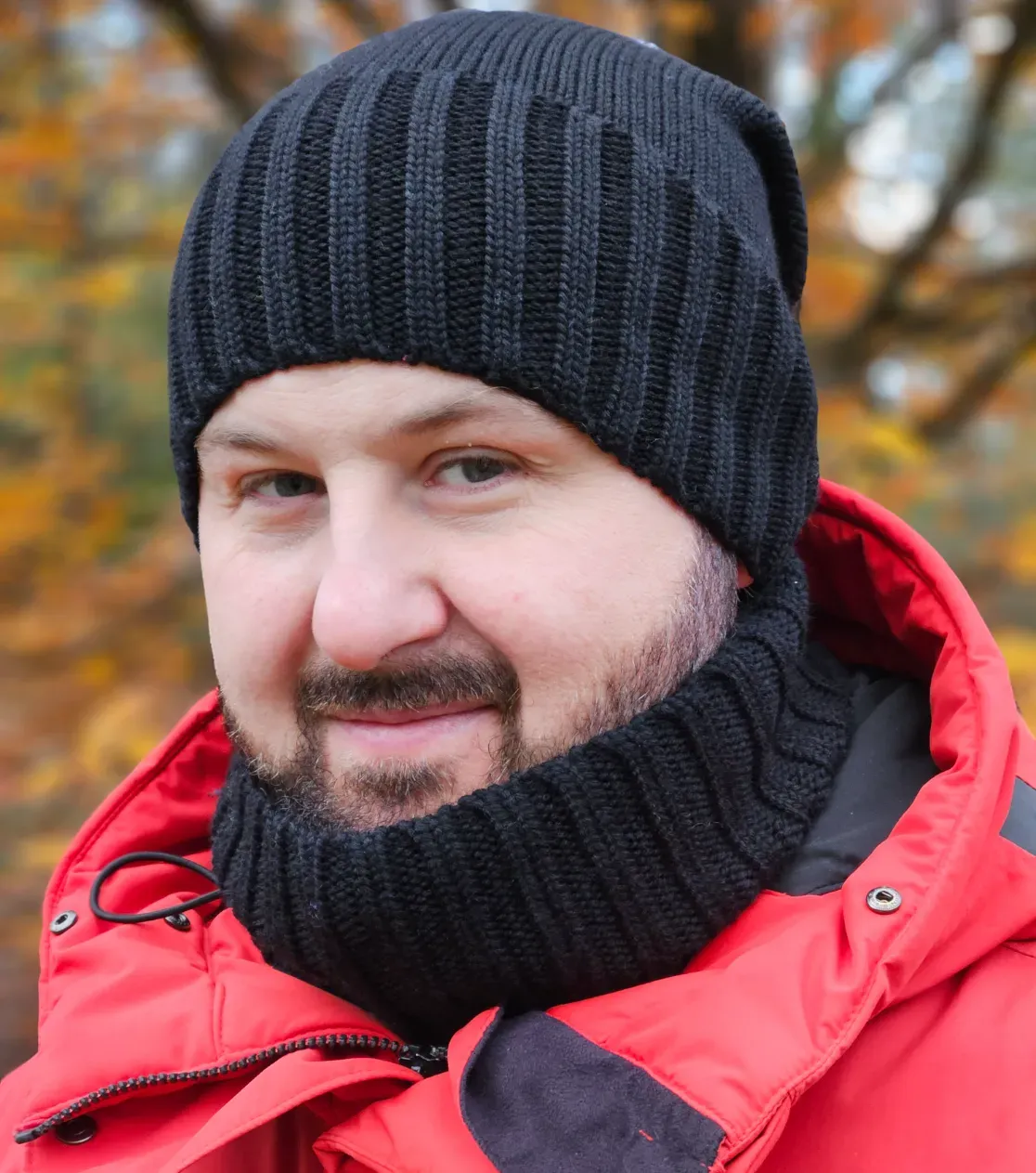 Men's Thick Merino Wool Winter Beanie with Fold, Long 2-in-1 Wool Beanie Polish Made Berryboat